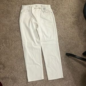J.Jill high rise cropped white jeans NWT
